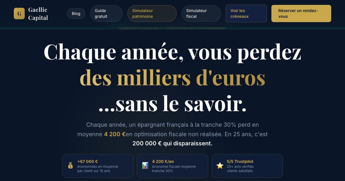 Alvea — Helps French savers estimate what taxes and inflation cost them, then book a free call with a wealth planning advisor.