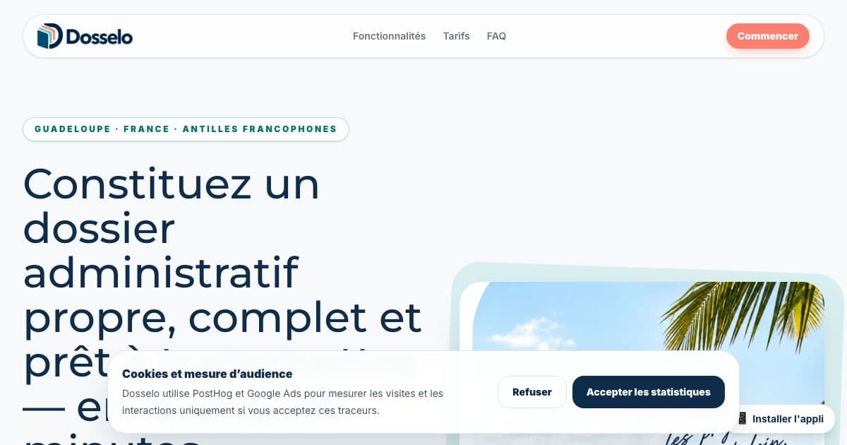 Dosselo — Turns scattered photos, scans and PDFs into one numbered, cleanly named PDF file for entrepreneurs who must send paperwork.