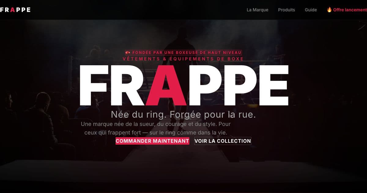 Frappe — Boxing gloves and training apparel designed by a competitive boxer, cut to work in the gym and outside it.