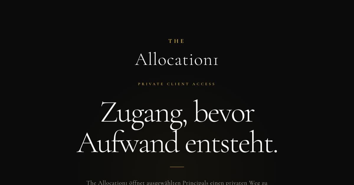 Luxury & Desire — An invitation-only membership that matches private requests from very wealthy clients with vetted service providers, in German.