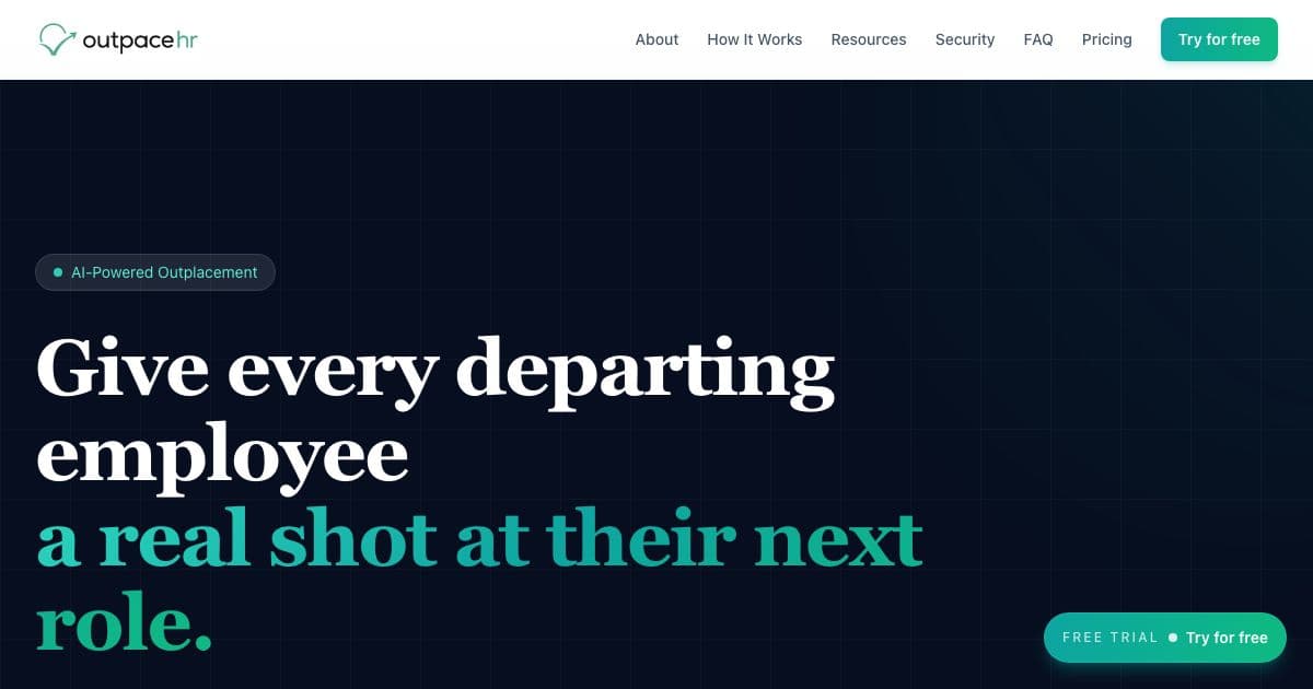Outpace — A five-module AI career transition program that HR teams give to employees leaving after layoffs or restructuring.