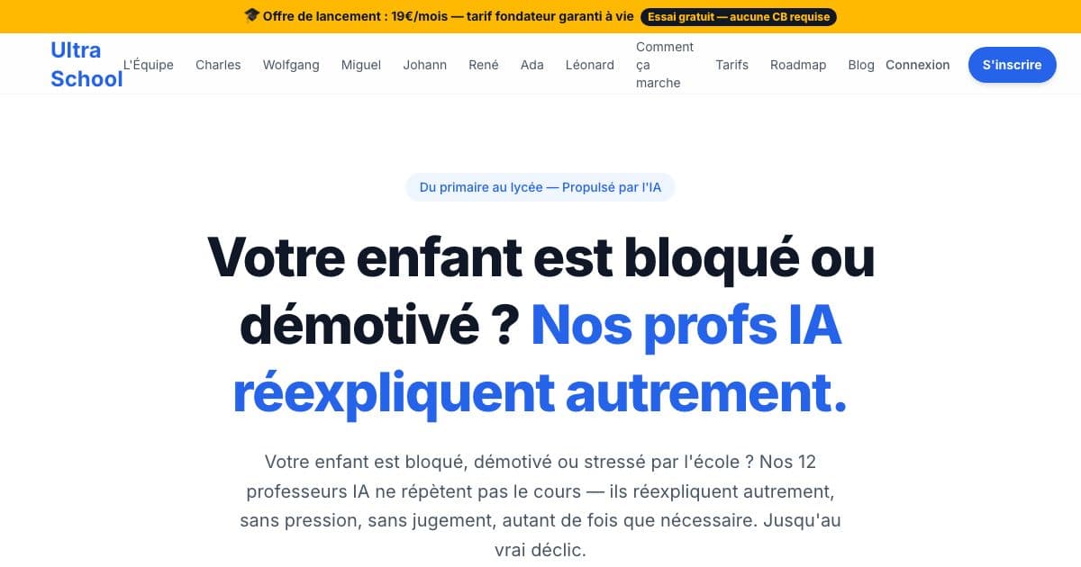 Skolio — A platform of AI teachers that helps French middle and high school students learn through adaptive, gamified explanations across school subjects.